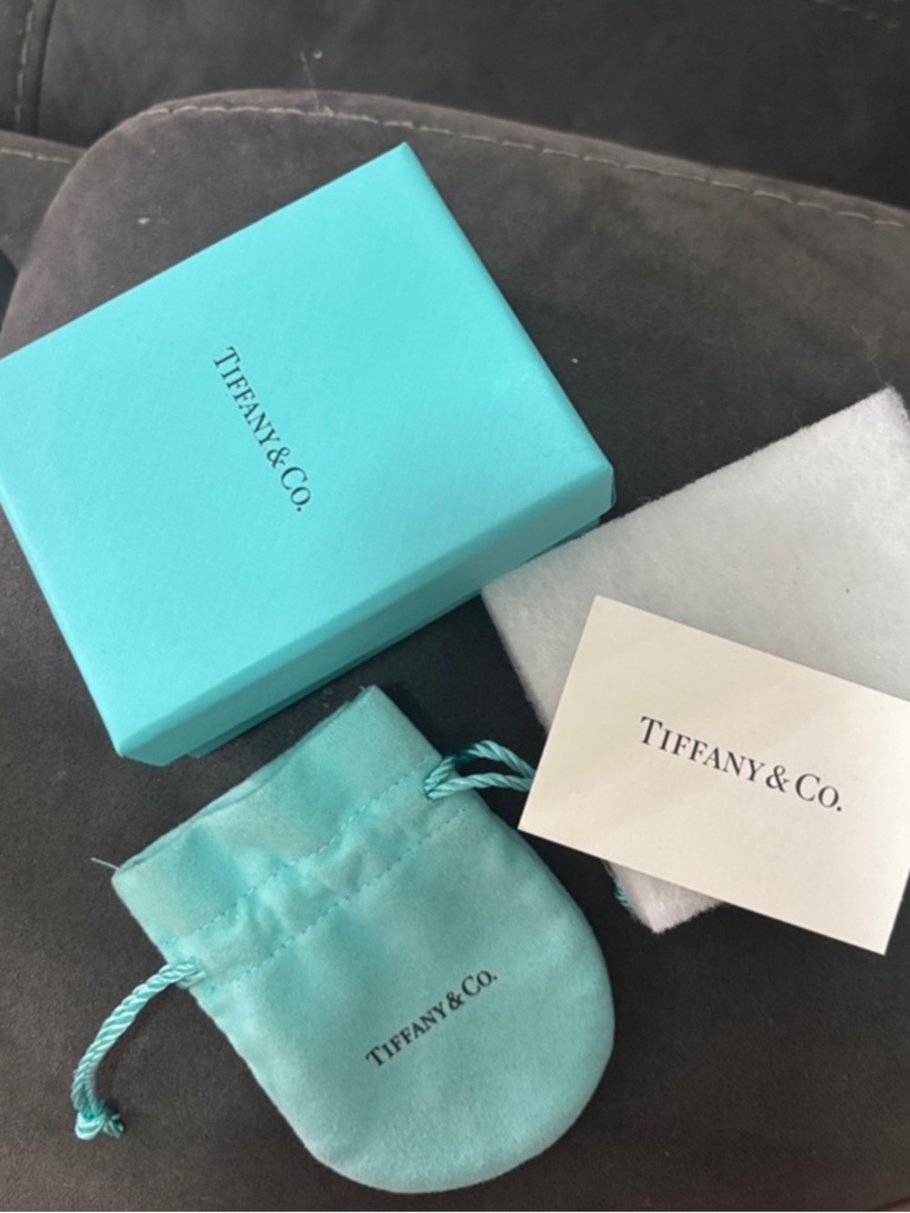 Tiffany & Co. Blue Velvet Drawstring Jewelry Pouch
